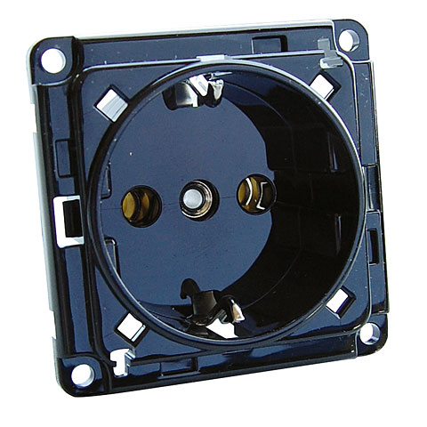 Schukosteckdose für Klappdeckel 10/16 A 250V