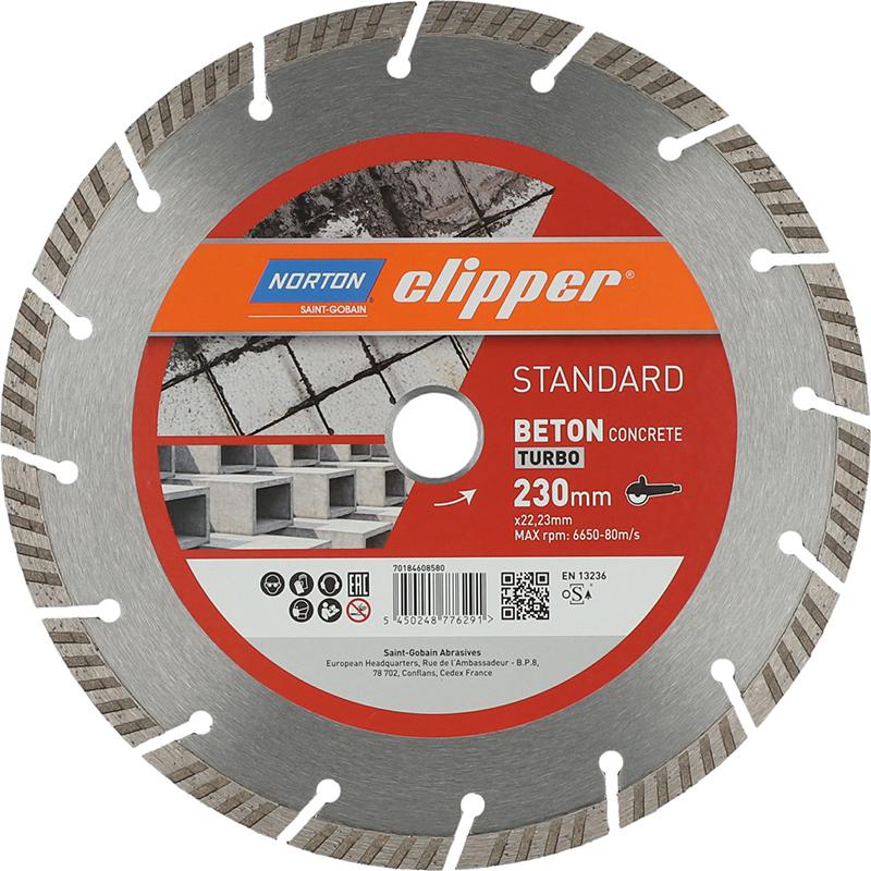 Norton Diamantscheibe Standard Beton Turbo Ø230