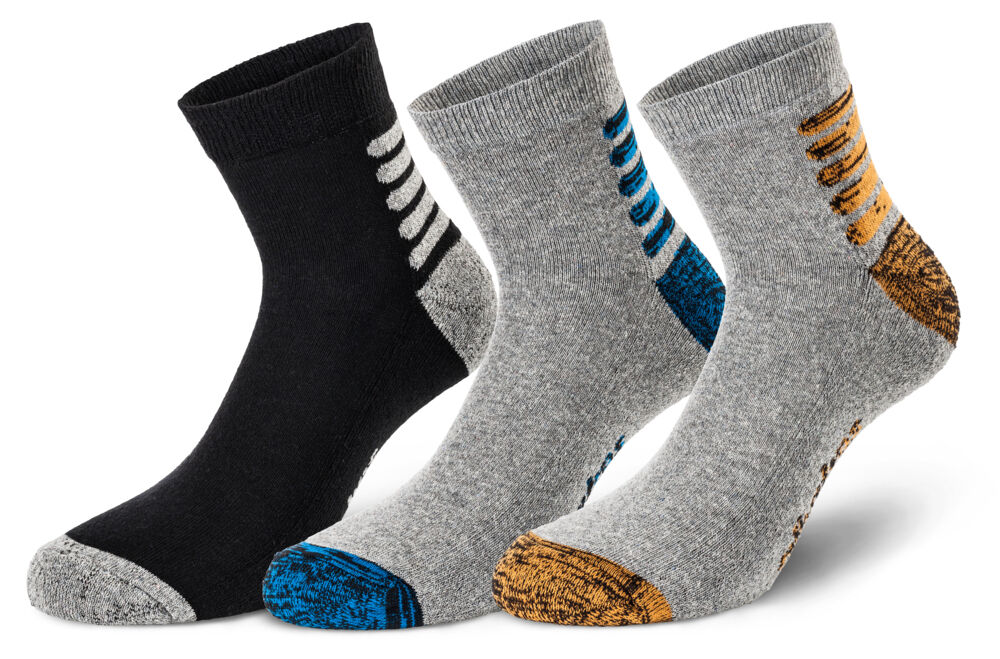 Bisley Sneaker Socken Control Trio grau Gr. 39/42