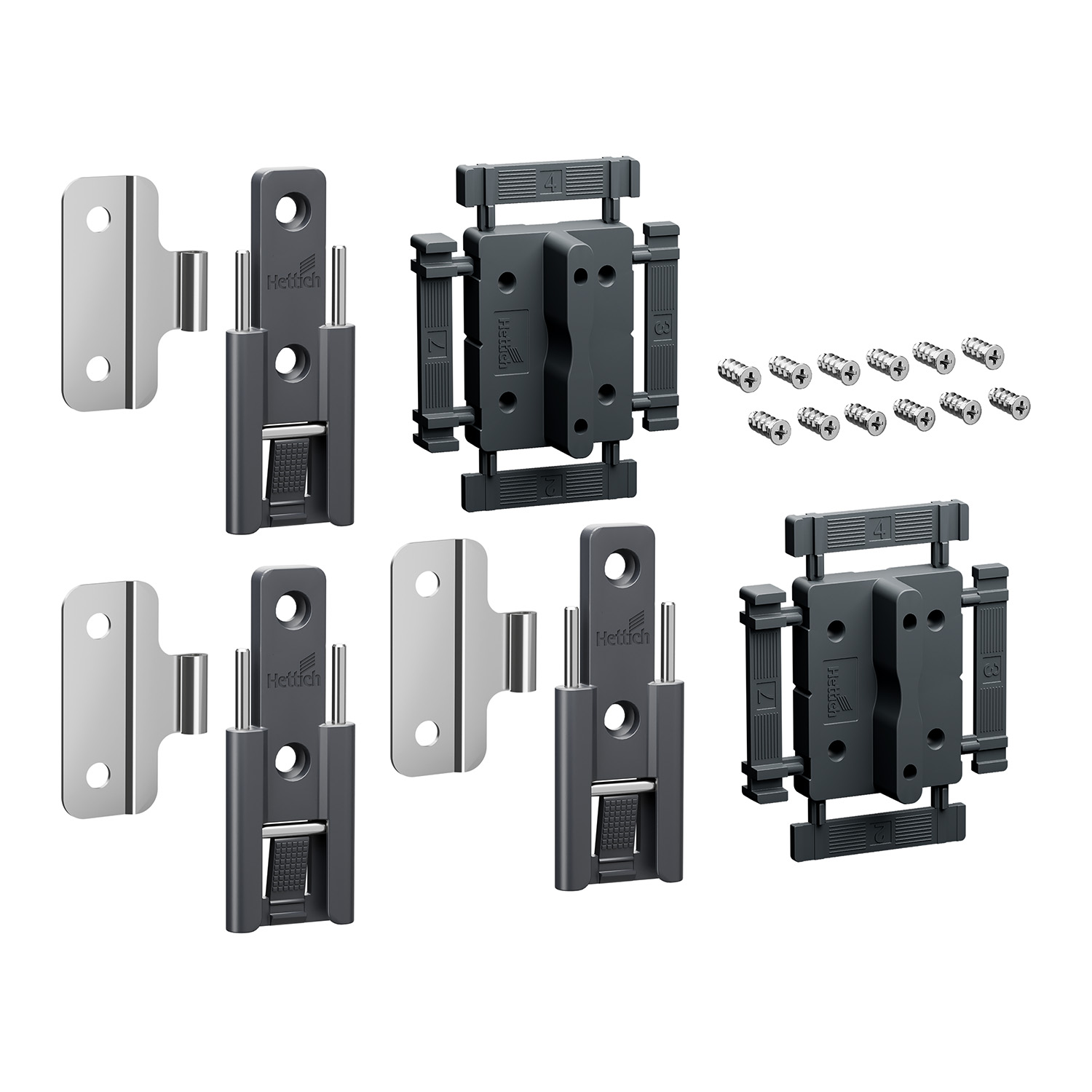 WingLine L 3er Set Mittelscharniere Standard