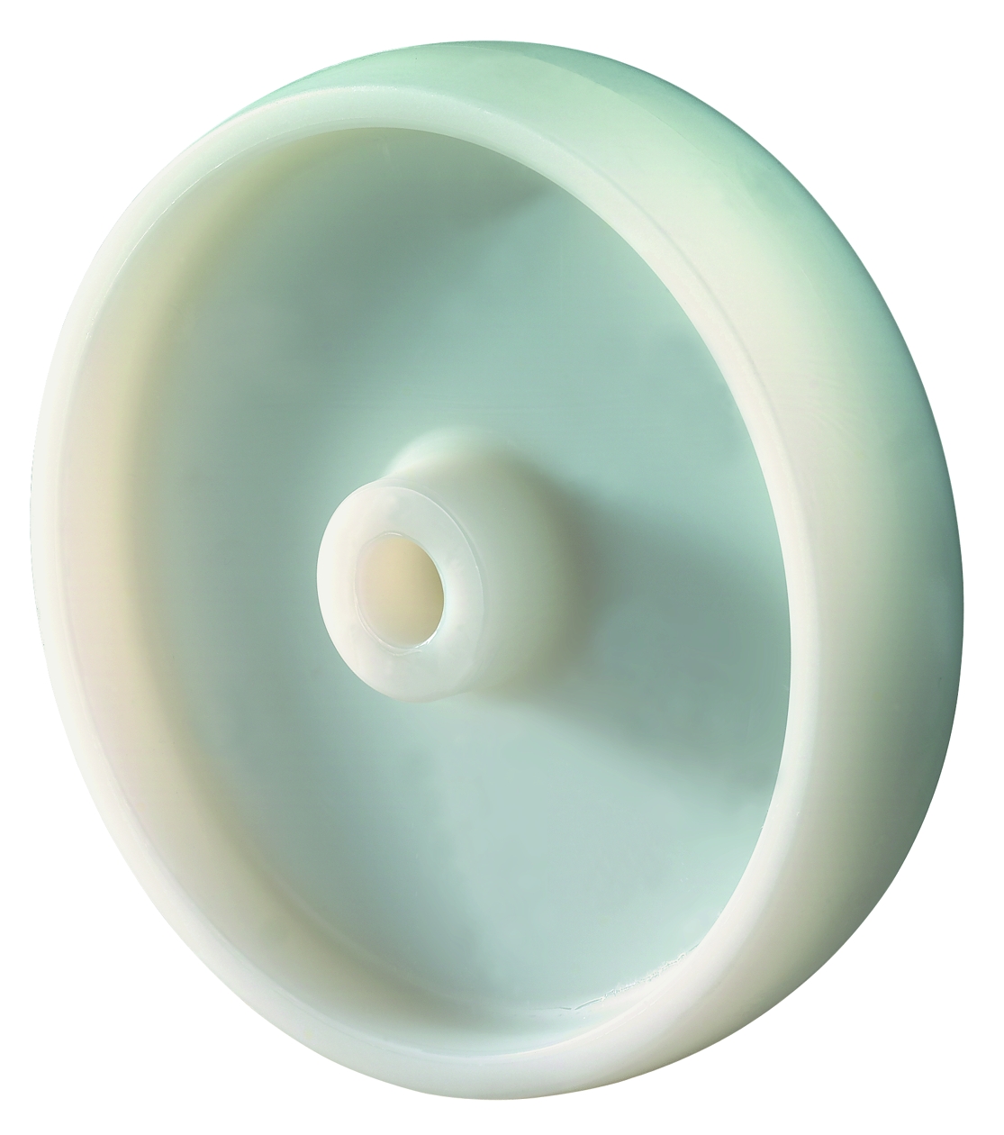 Polyamidrad Ø100mm weiß Achsdurchmesser 12mm