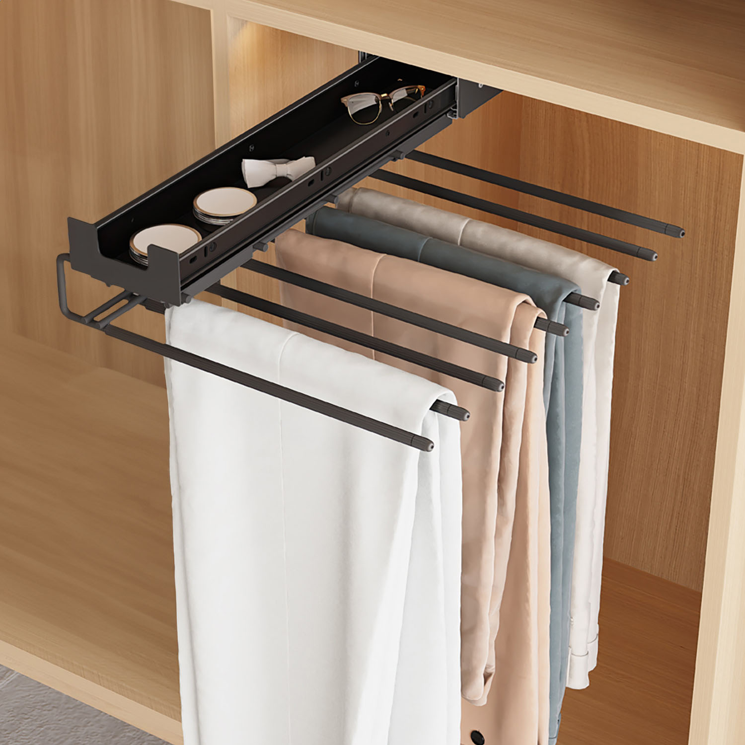 Hosenhalter ausziehbar für 9 Hosen