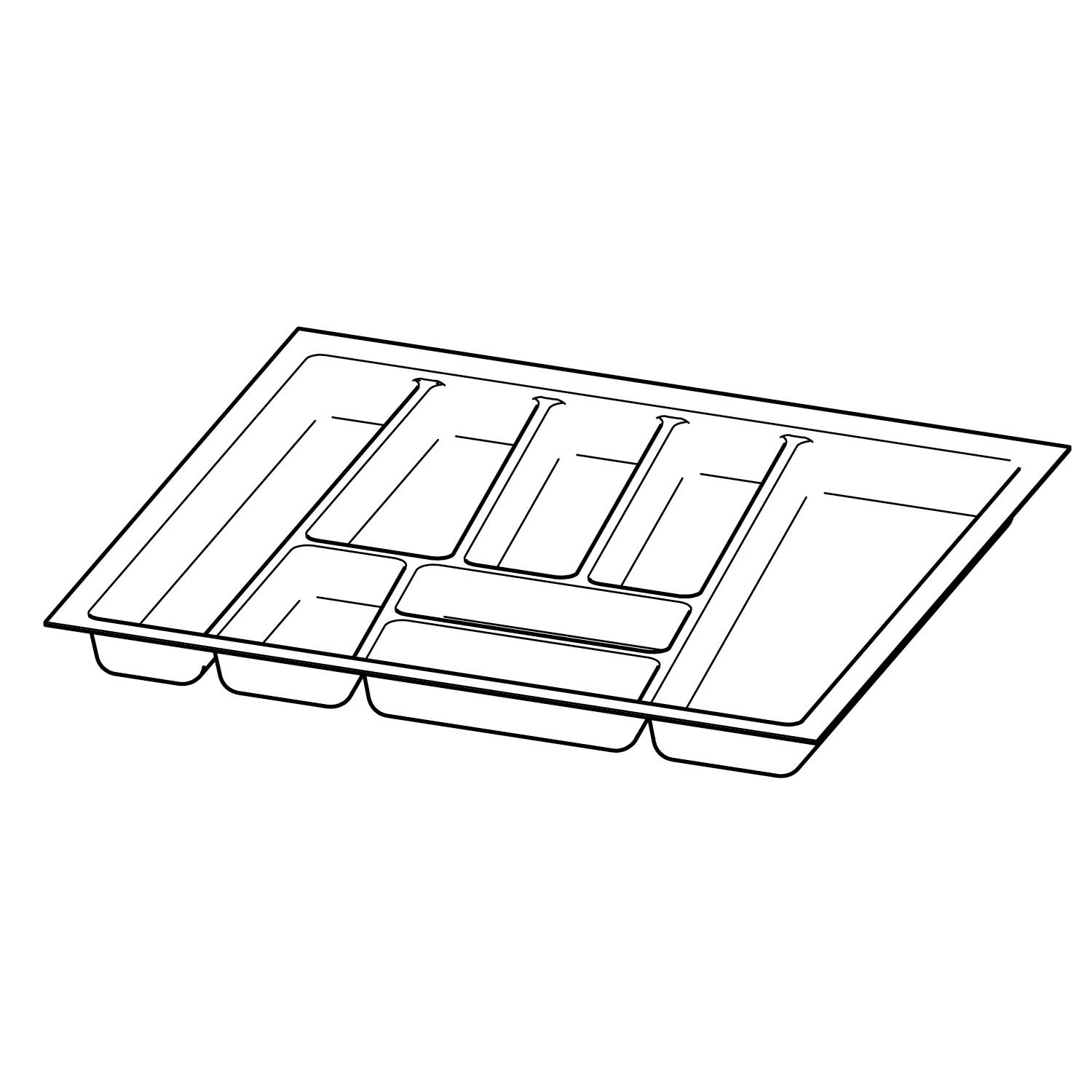 OrgaTray 740, NL 500 x 600 mm, anthrazit