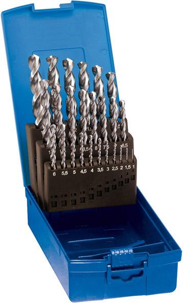 Forum Spiralbohrer-Satz DIN338Ti HSSE Co5 19teilig
