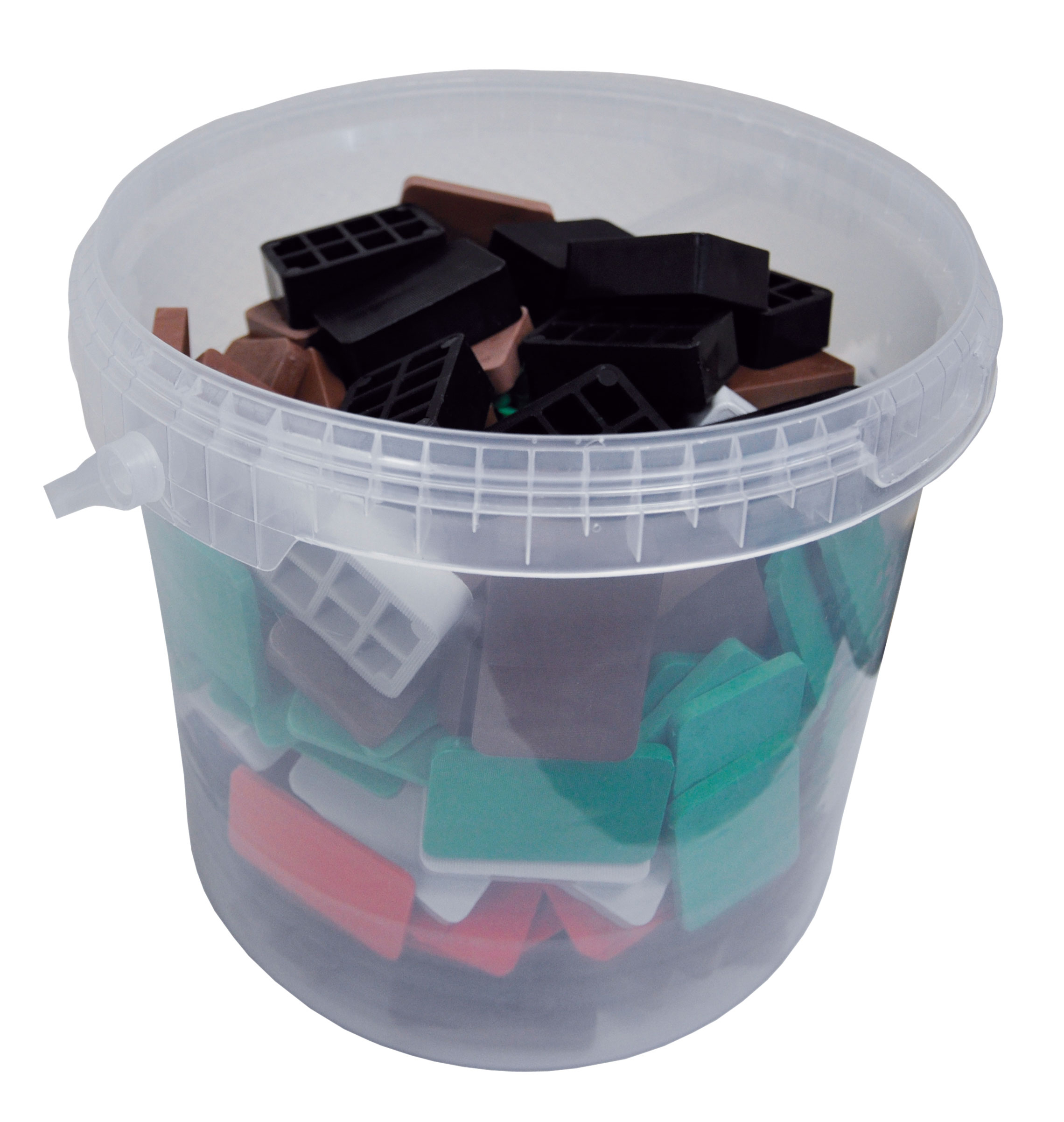 Unterlegplatten im Eimer 60x40mm "Quickies"