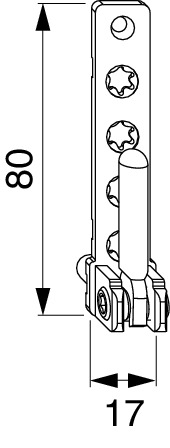 207278 Ecklager PVC weiß Feinstruktur 120 kg