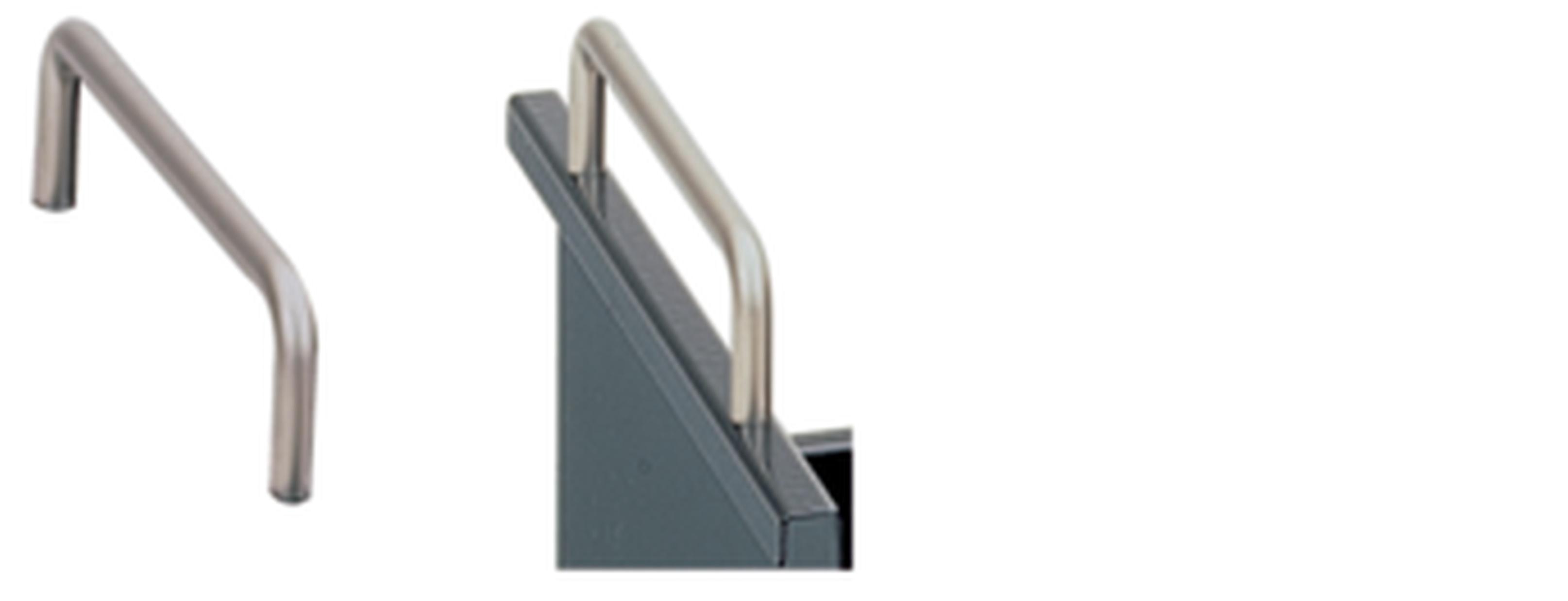 Bügelgriff für Karteikasten, matt vernickelt