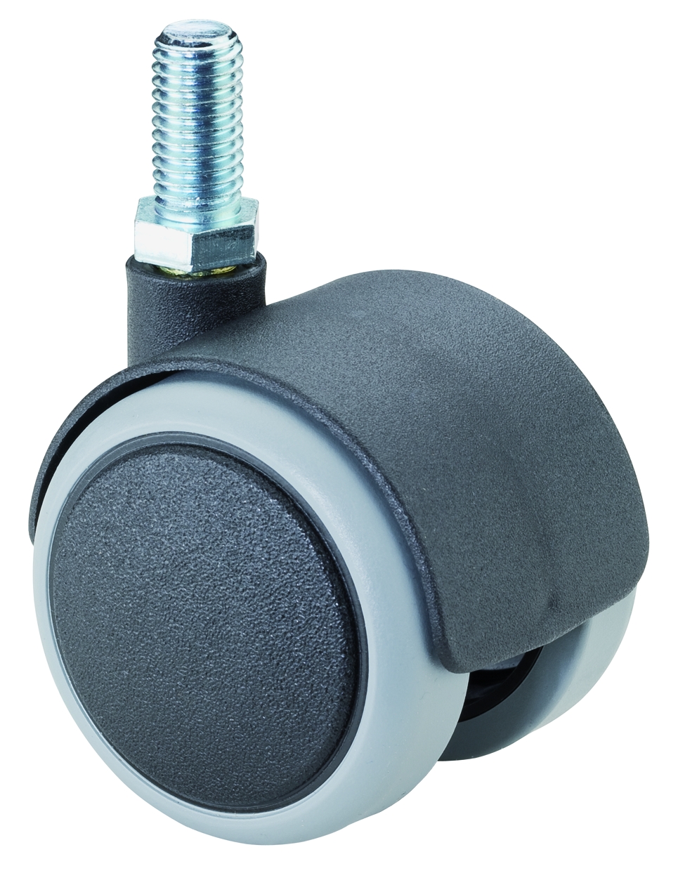 Doppelrolle Ø50mm Kunststoff schwarz Bauhöhe 62mm