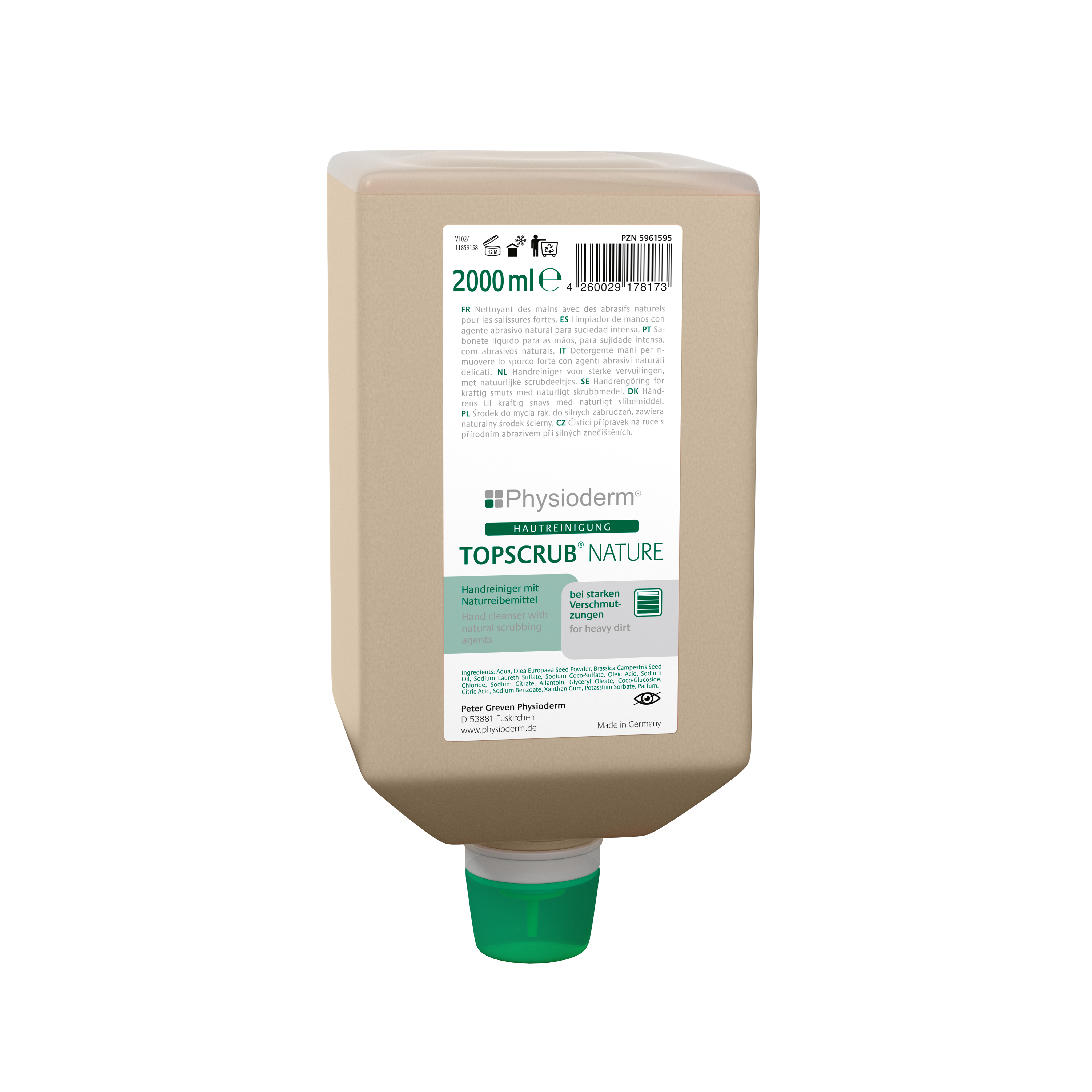 Physioderm Handreiniger Topscrub nature 2000 ml