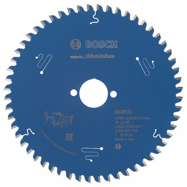 Bosch Kreissägeblatt 190x30mm Z56 negativ -5°