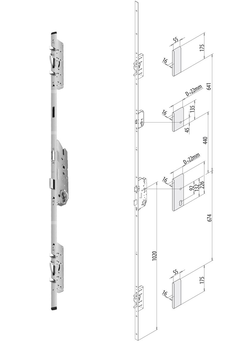 Artikelbild 1 des Artikels Fuhr Türverschluss 35/92/U24x6,7x1790 Fuhr Türverschluss 35/92/U24x6,7x1790