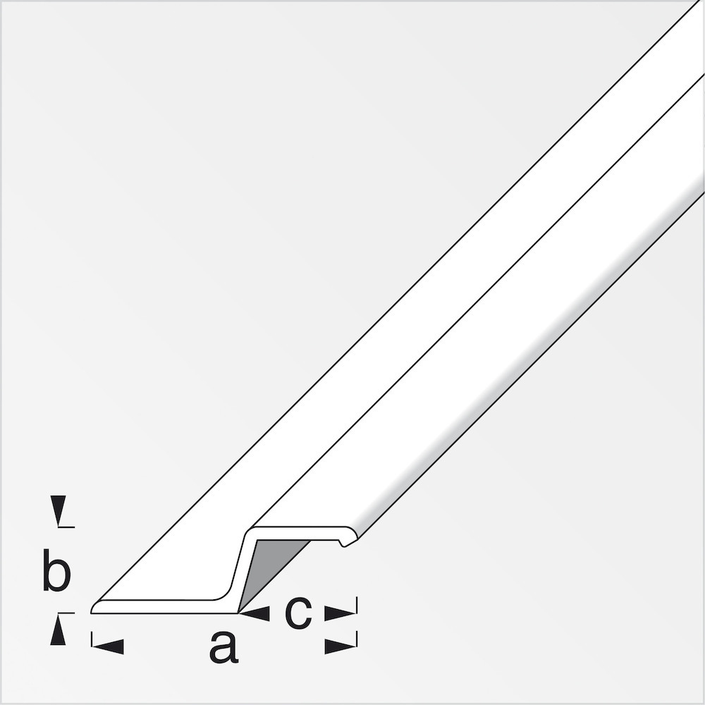 Artikelbild 4 des Artikels alfer Alu Griffprofil 40x13x18x2,0mm, Lg. 1000mm