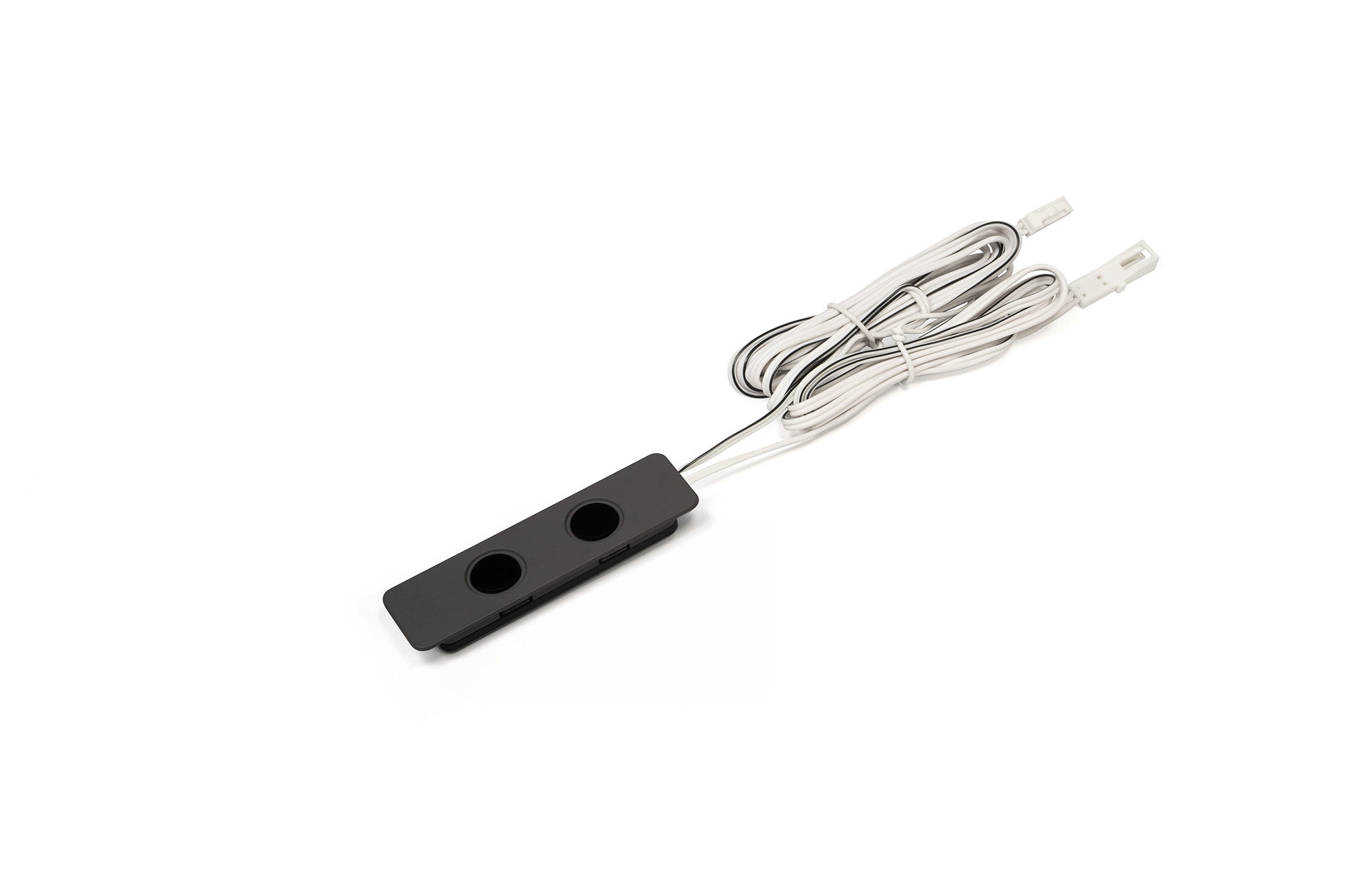 LED-Emotion Einbau-Schalter Pucky II, 12 V, Grau