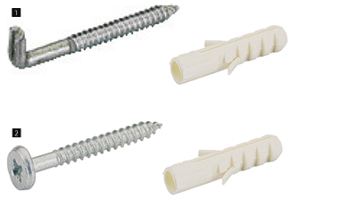 Artikelbild 1 des Artikels Aufhängehaken 6x50 und Dübel 8x 40 chrom./Kstst. Aufhängehaken 6x50 und Dübel 8x 40 chrom./Kstst.