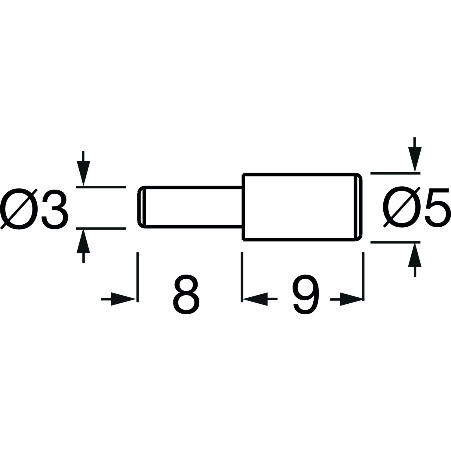 Artikelbild 2 des Artikels Bodenträger mit Ansatz für Bohrung Ø 3mm, schwarz