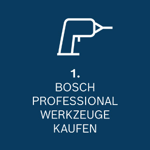 Anleitung zur Nutzung des Bosch Pro Service. Schritt 1, Bosch Professional Werkzeug kaufen.