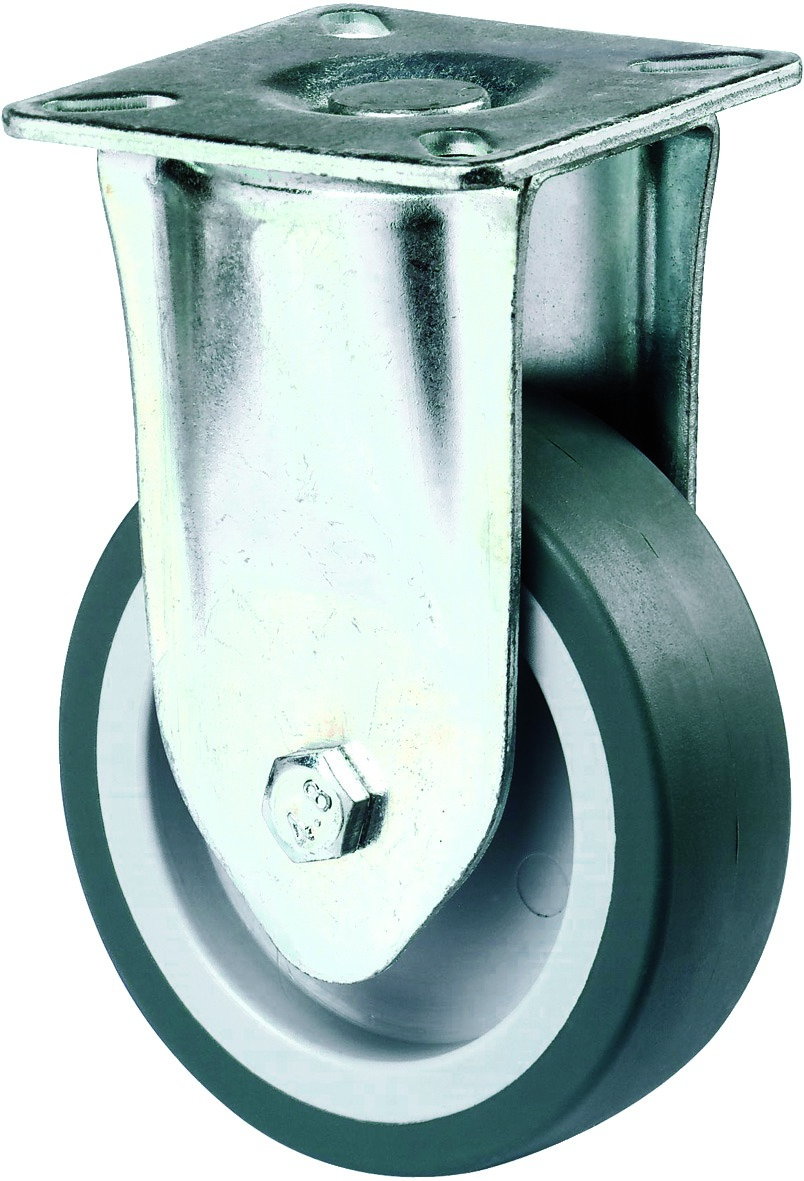 Artikelbild 4 des Artikels Apparate-Bockrolle Ø100mm Gummi grau Bauhöhe 137mm