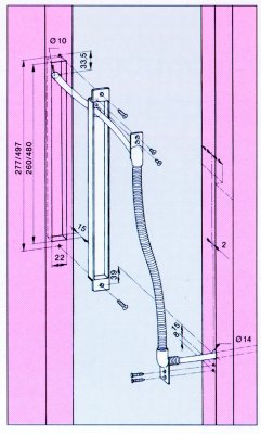 Artikelbild 1 des Artikels Dorma Kabelübergang KÜ 480 für Türbänder Dorma Kabelübergang KÜ 480 für Türbänder
