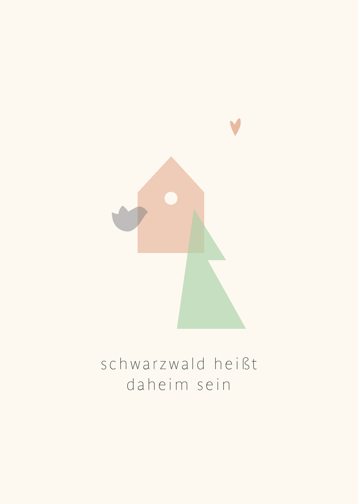 DAHEIM SEIN Postkarte "Schwarzwald heißt ..."