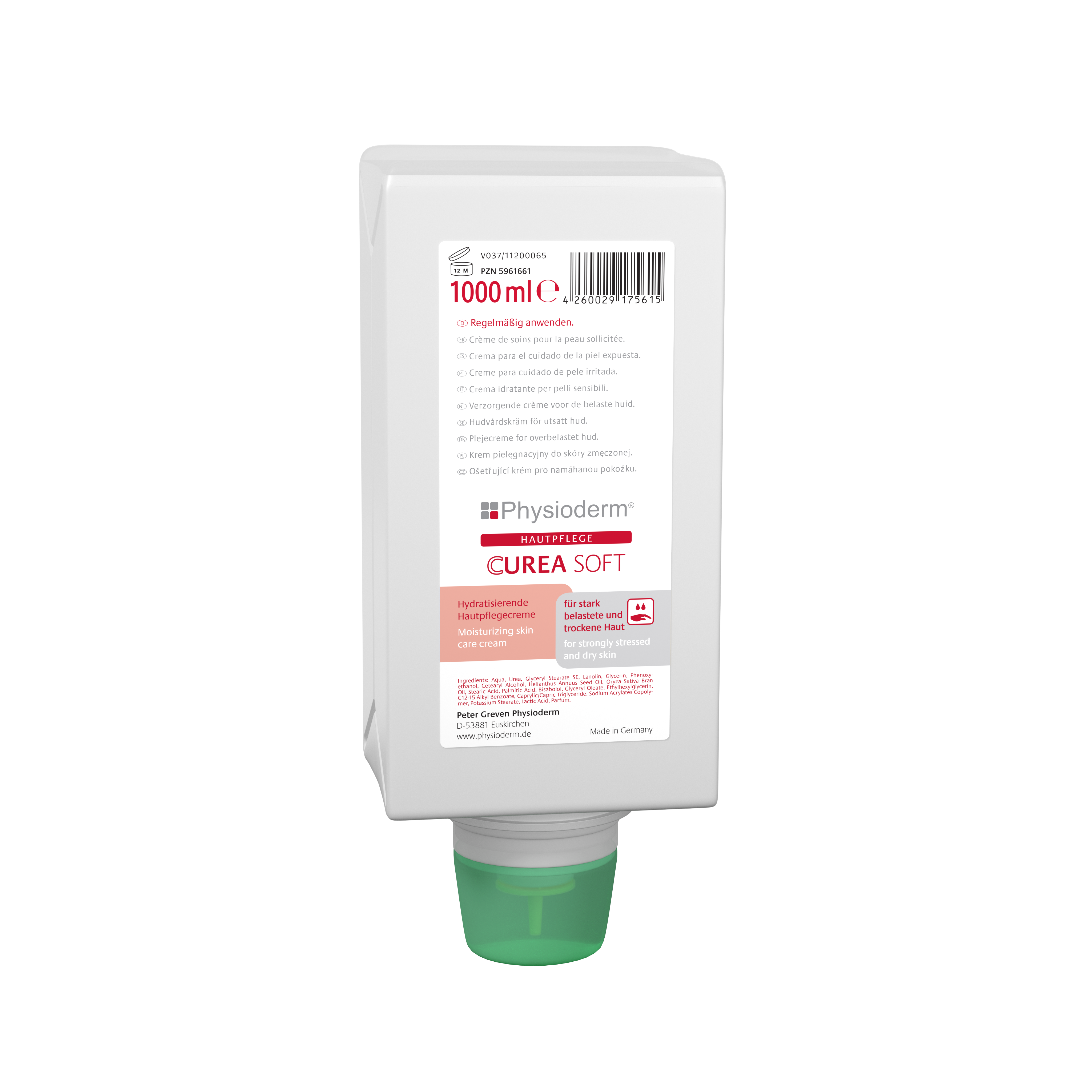 Physioderm Hautpflegecreme CureaSoft 1000 ml