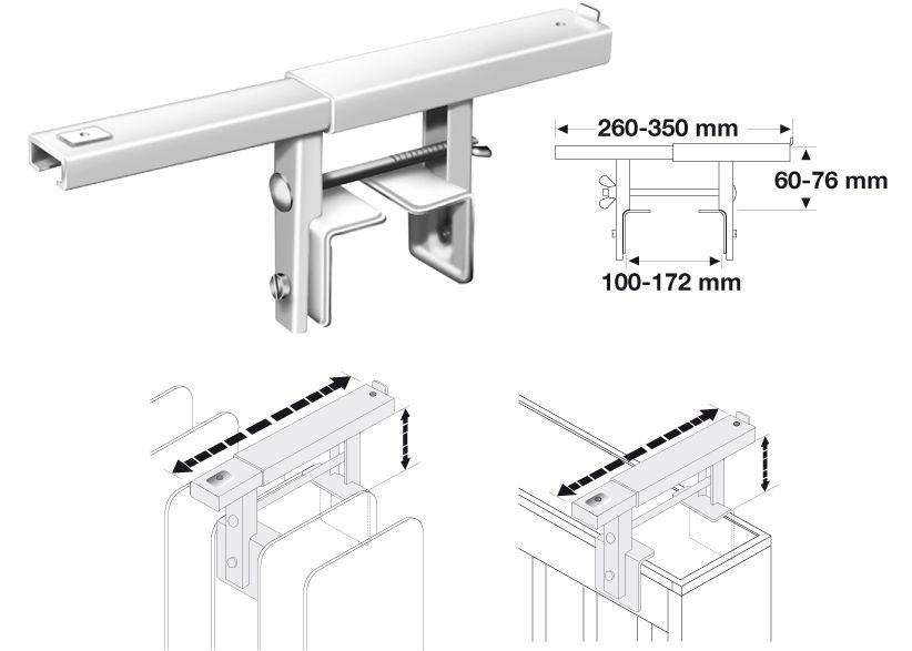 Artikelbild 1 des Artikels Universal-Heizkörperkonsole 260 mm hell verzinkt Universal-Heizkörperkonsole 260 mm hell verzinkt