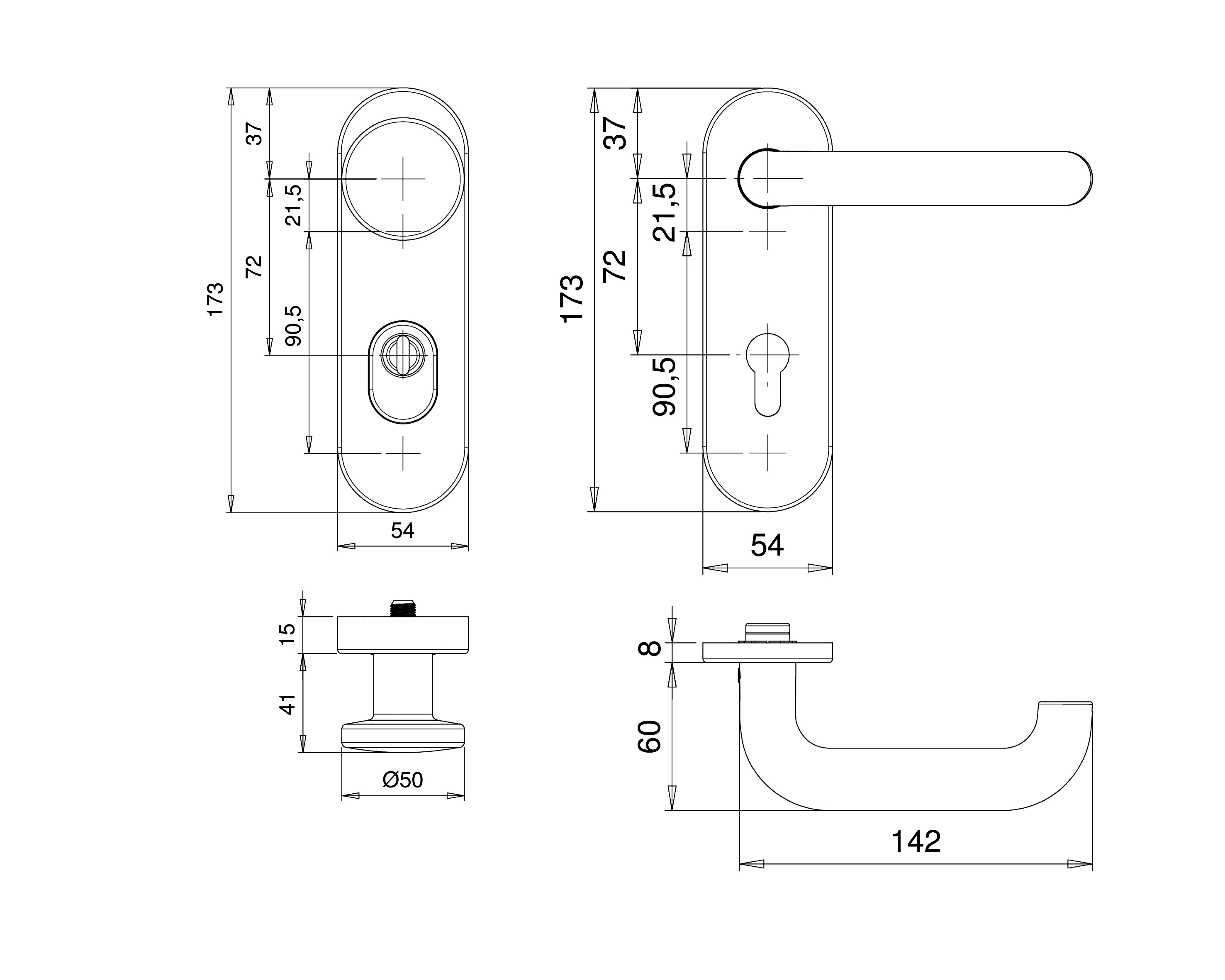 Artikelbild 2 des Artikels EDI FH Schutzwechselgarnitur 72mm PZ/ZA- Edelstahl