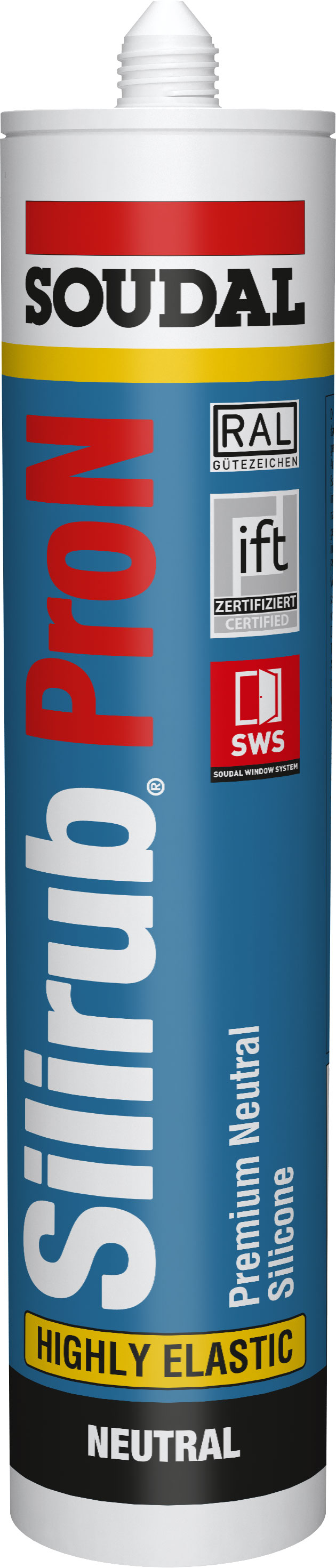 Soudal Silikon Silirub Pro N anthrazit