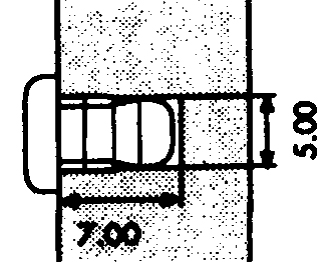 Anschlagdämpfer für Bohr-Ø 5 mm, transparent