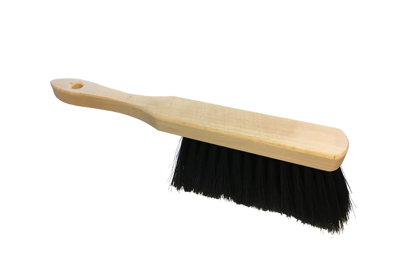 Handfeger Holz, Rosshaarmischung 295mm, schwarz