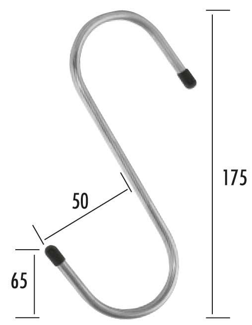 Artikelbild 1 des Artikels "Hängs dran" S-Haken 175 x 65 x 50 x 6mm "Hängs dran" S-Haken 175 x 65 x 50 x 6mm