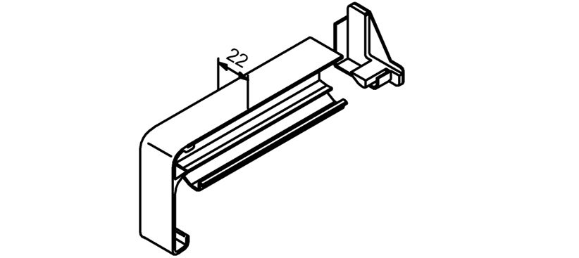 Artikelbild 1 des Artikels Alu-Gleitabschluß MF 400 110 mm Ls, blank lose Alu-Gleitabschluß MF 400 110 mm Ls, blank lose