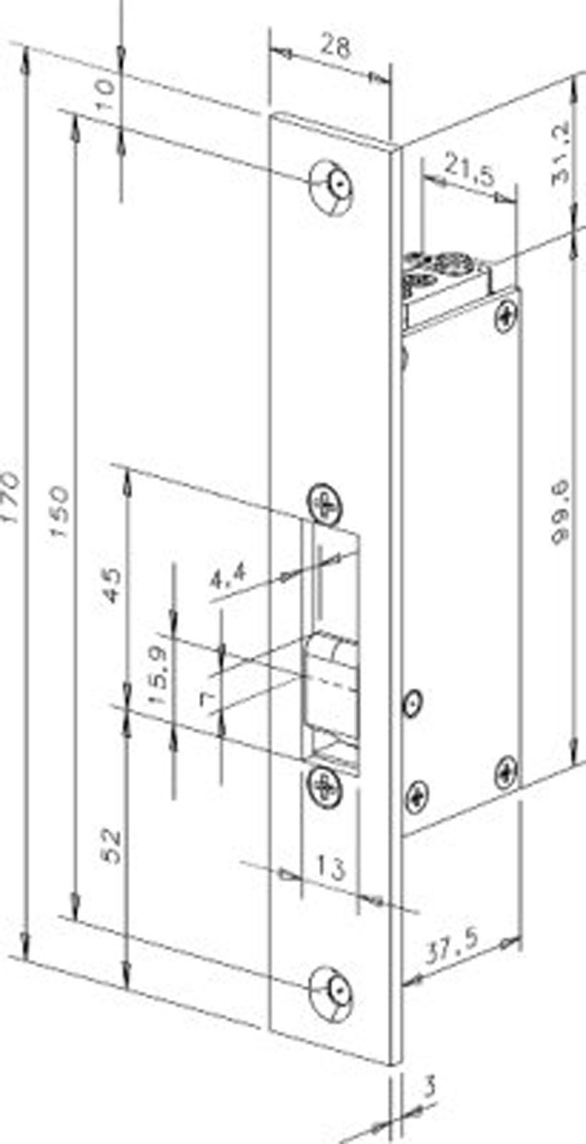 Artikelbild 2 des Artikels Türöffner 112 / 6 - 12V AC/DC für Schiebetüren