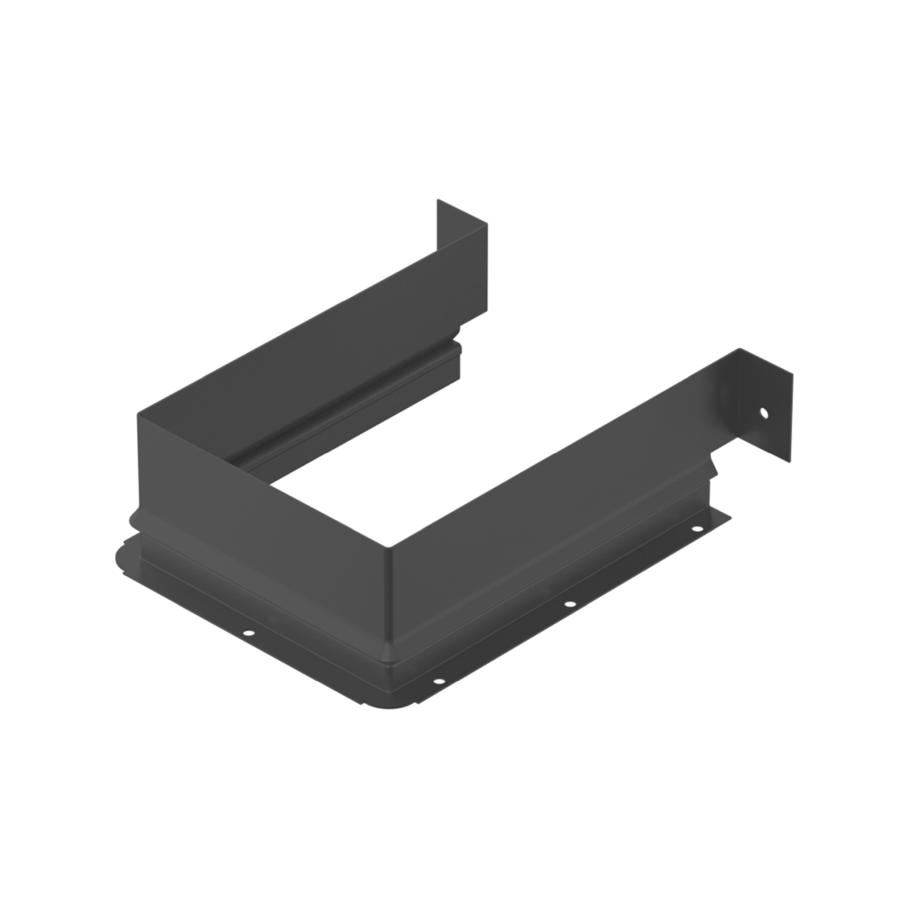 Metallumrandung für Siphonausschnitt - eckig