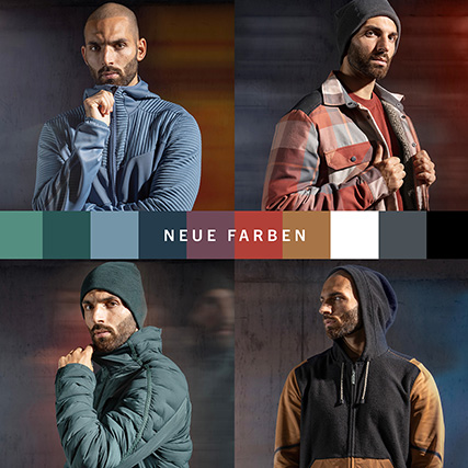 Infografik über die Farbvielfalt aller Mascot Workwear Produkten
