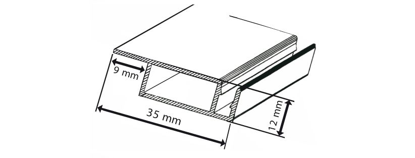 Insektenschutz Z-Profil braun 8014, Länge 5000mm,