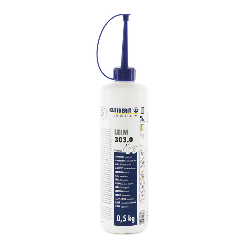 KLEIBERIT D3-Leim Klebit 303 Flasche a 0,5 Kg