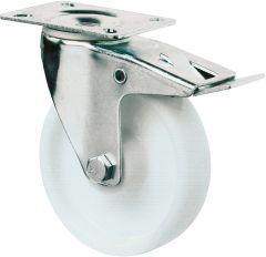 Artikelbild 4 des Artikels Lenkrolle mit Feststeller Ø100mm Kunststoff weiß