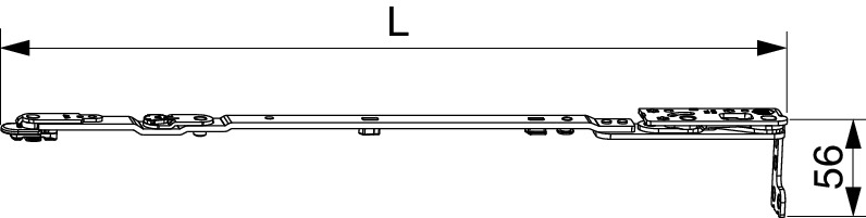 217482 DK Scherenarm m.Lager Multi Power 1050/1300