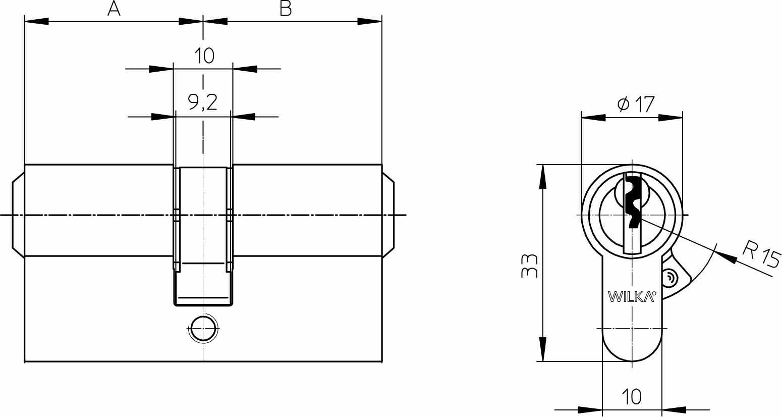 Artikelbild 2 des Artikels Wilka Zylinder Nr. 1463 Mmv 30-30 mm N+G Satz 2