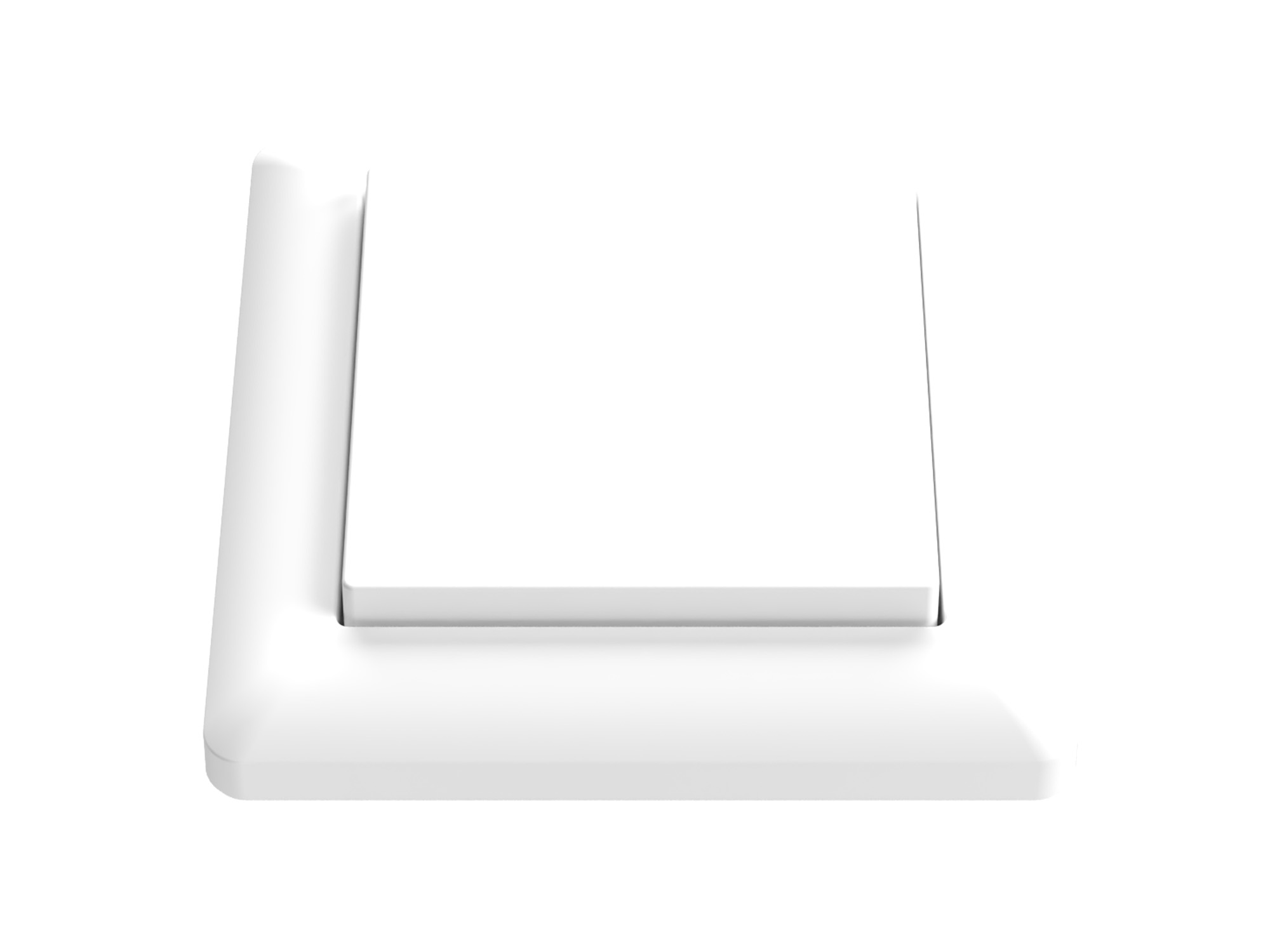 LED 2-Wege Piezo-Aufbau-Funkschalter weiß