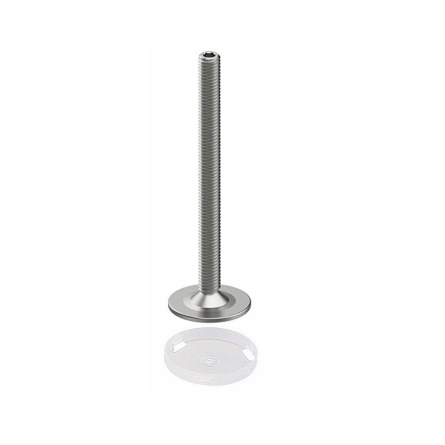 Sockelverstellschraube M 8x50mm Innensechskant SW4
