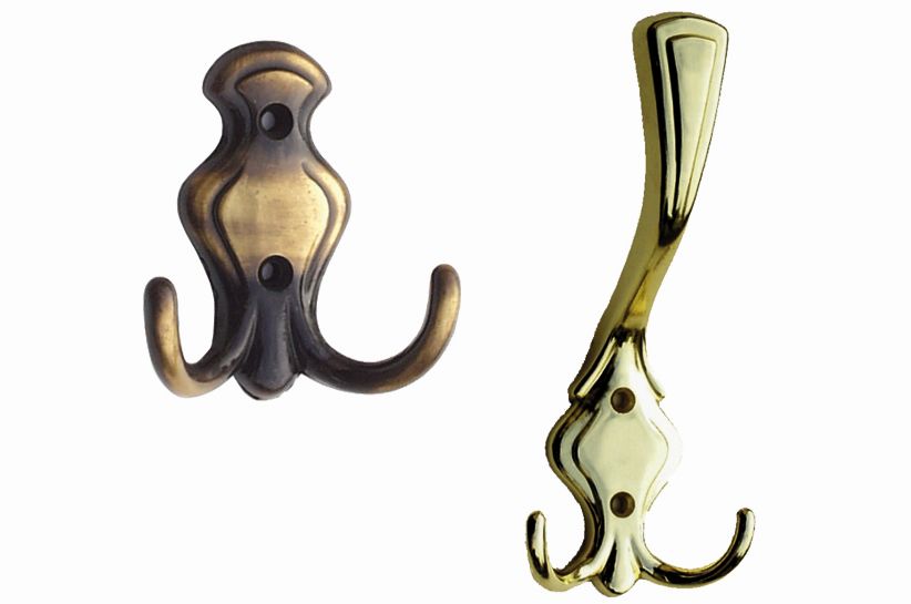 Artikelbild 1 des Artikels Doppel Hut - und Mantelhaken bronze antik Doppel Hut - und Mantelhaken bronze antik