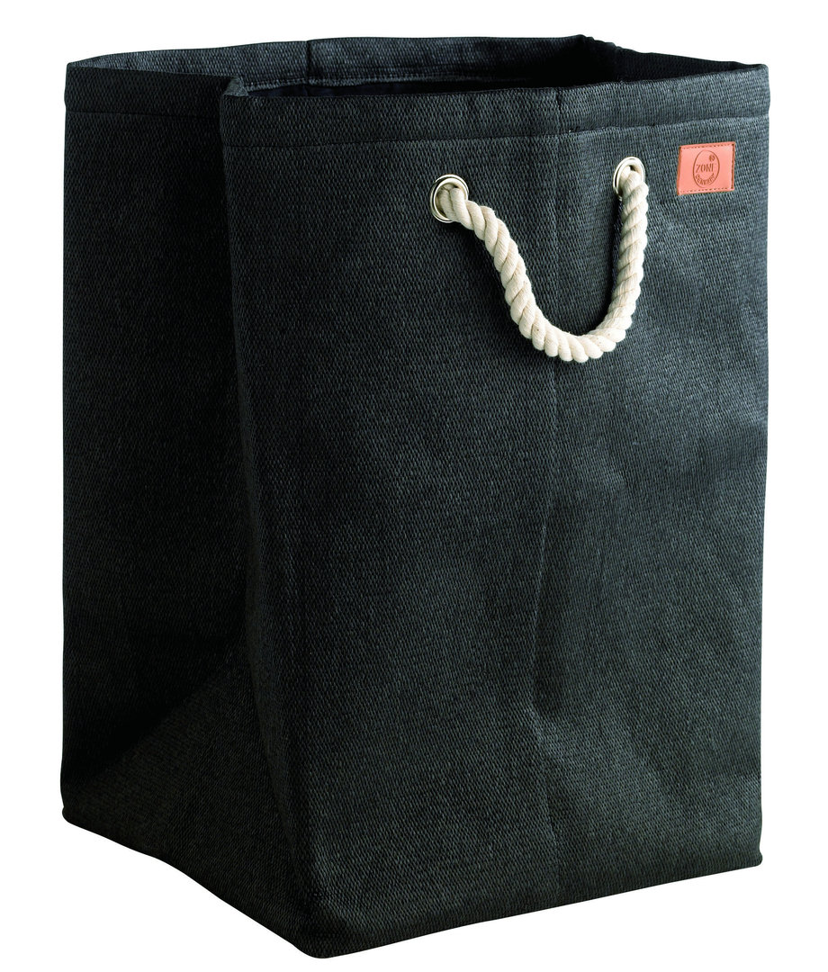 Wäschekorb Farbe: Schwarz, Material: Nylon