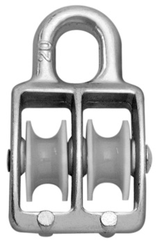 Artikelbild 1 des Artikels Doppel-Blockseilrolle bis Seildurchmesser 6mm Doppel-Blockseilrolle bis Seildurchmesser 6mm