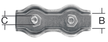 Duplexklemmen bis 4 mm verz. 2 St