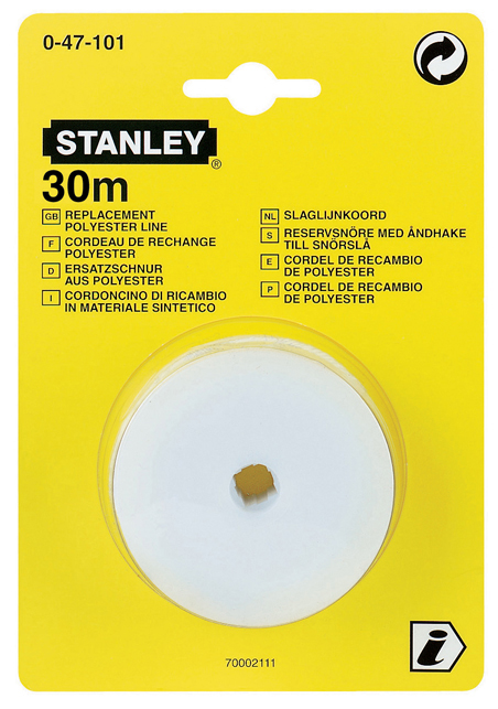 Artikelbild 1 des Artikels Stanley Ersatzschnur für Schlagschnurautomaten 30m Stanley Ersatzschnur für Schlagschnurautomaten 30m
