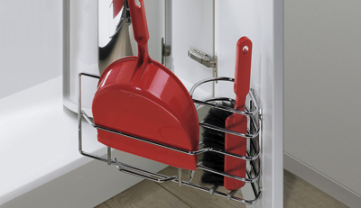 Kehrblech-und Handfegerhalter -135x355x160mm