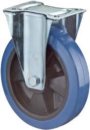 Artikelbild 2 des Artikels Bockrolle Ø100mm Kunststoff blau Bauhöhe 128mm