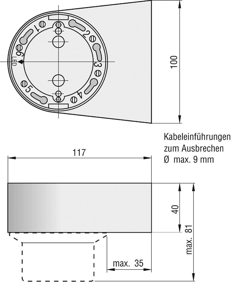 Artikelbild 2 des Artikels Hekatron Montagesockel 143 W