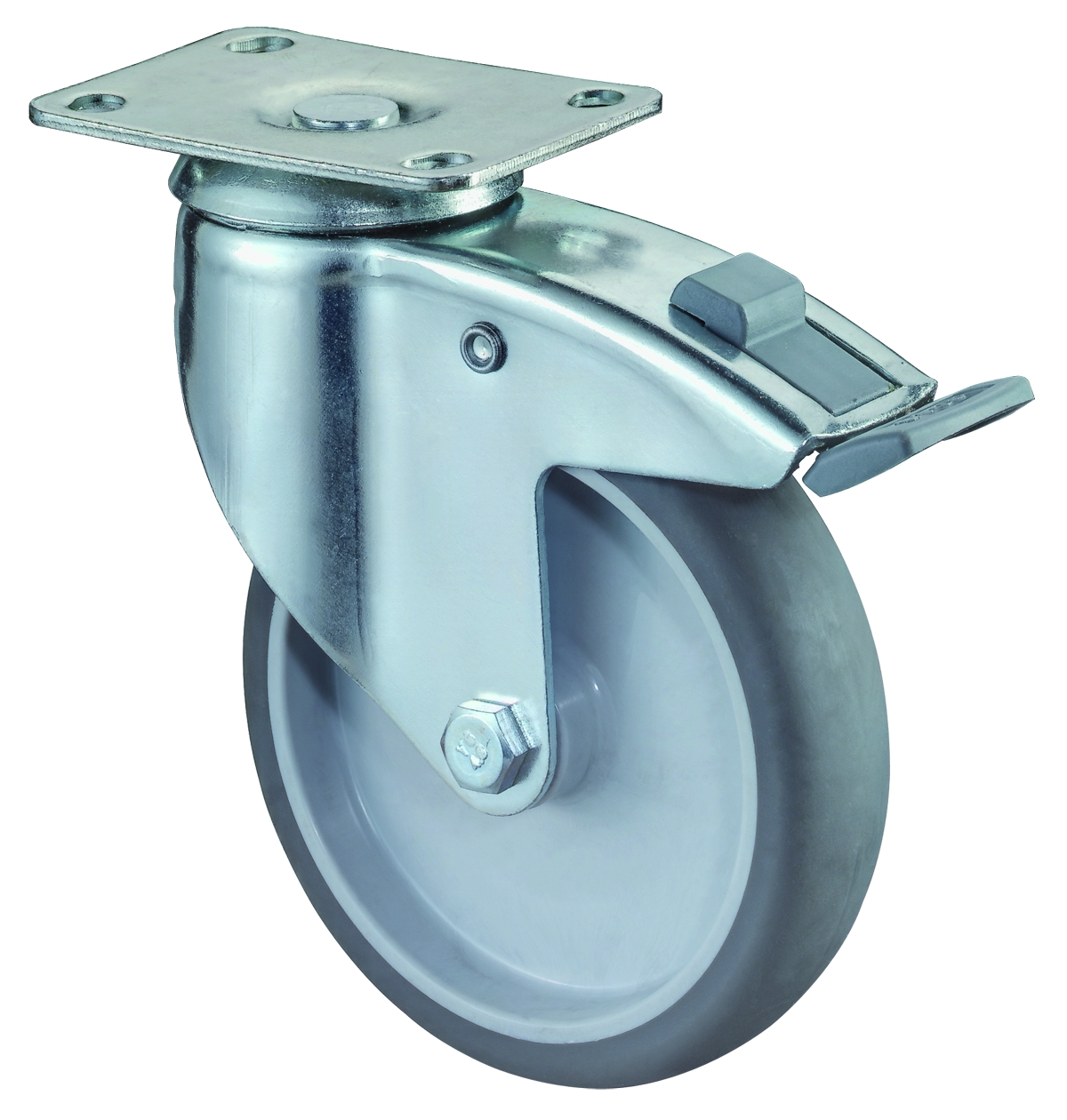 Artikelbild 1 des Artikels Apparate-Lenkrolle mit Feststeller Ø100mm Gummi Apparate-Lenkrolle mit Feststeller Ø100mm Gummi